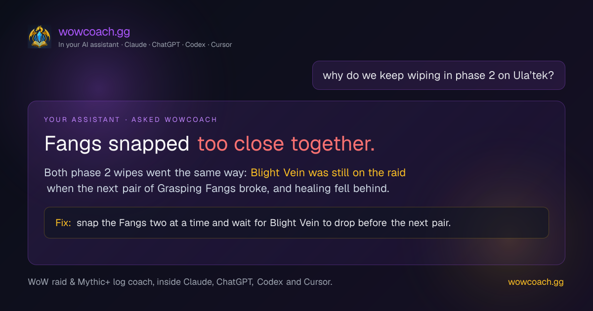 WoW Combat Log Analyzer — Find Out Why You Died | WowCoach.gg